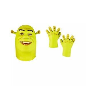 Shrek Halloween Mask with Gloves